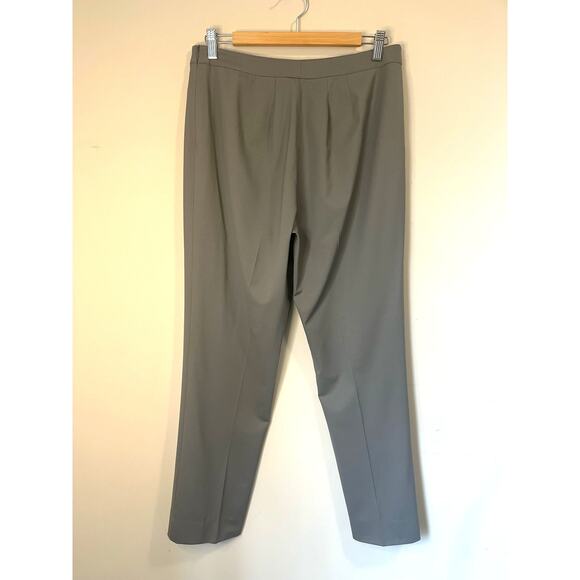 La Fayette 148 New York Bleecker Pant in Grey Side Zippered Closure Light sz. 10 - Picture 2 of 6